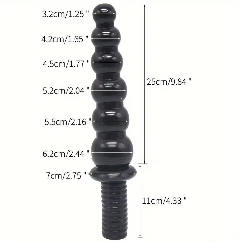 Vaginal G-spot Masturbator Women Fantasy Anal Beads Sex Toy With Handle