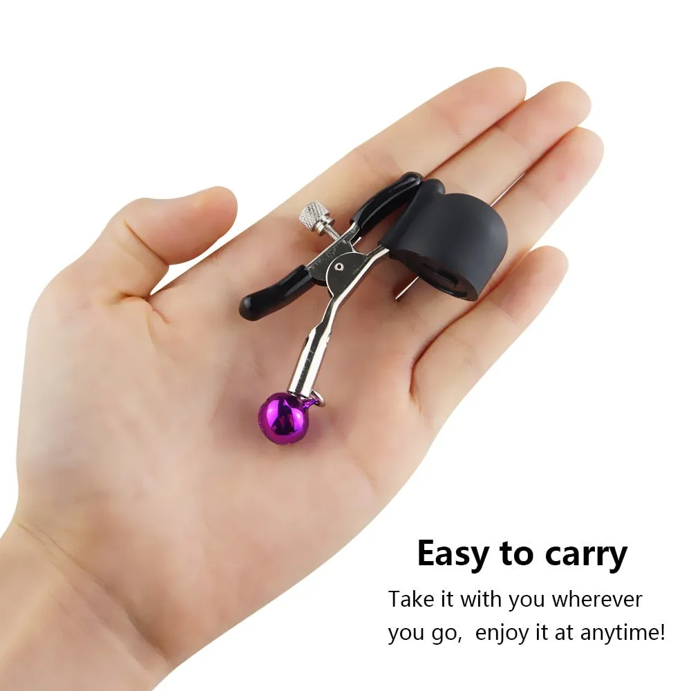 Vibrating Nipple Clip Sex Slave Breast Nipple Clamp