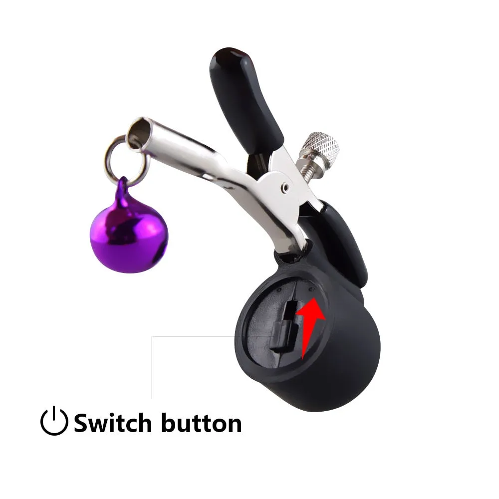 Vibrating Nipple Clip Sex Slave Breast Nipple Clamp