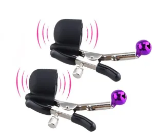 Vibrating Nipple Clip Sex Slave Breast Nipple Clamp